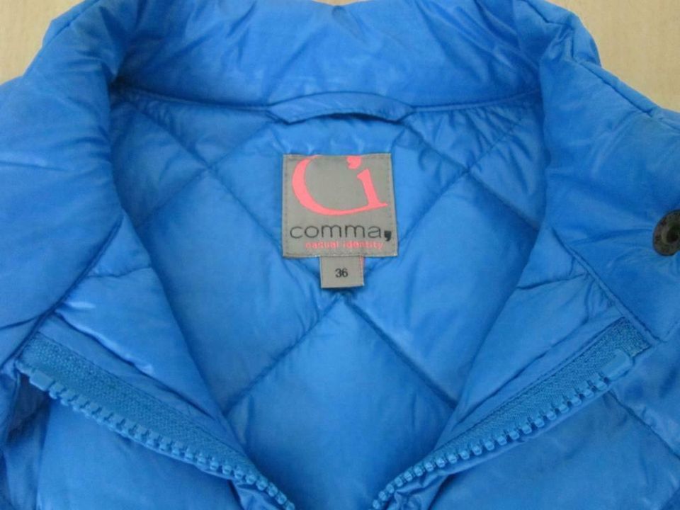 Comma Damen leichte Steppjacke Daunenjacke blau Gr. 36 38 NP 130€ in Kell am See