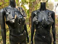 Kunstleder Harness Oberteil für Damen kinky Techno Gothic Rave Mitte - Wedding Vorschau