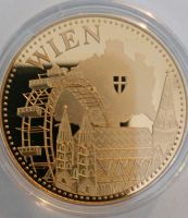 Medaille, Republik Österreich Wien. 24 Karat vergoldet. Nordrhein-Westfalen - Velbert Vorschau