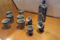 Keramik Schnaps Flasche mit Stampern und Bechern Salzglasur Rheinland-Pfalz - Neuwied Vorschau
