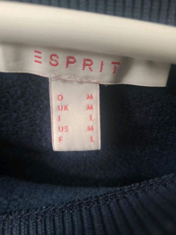 ❤️ Sweatshirt / Pullover von Esprit Pailetten "Chic" Gr. M in Rosbach (v d Höhe)