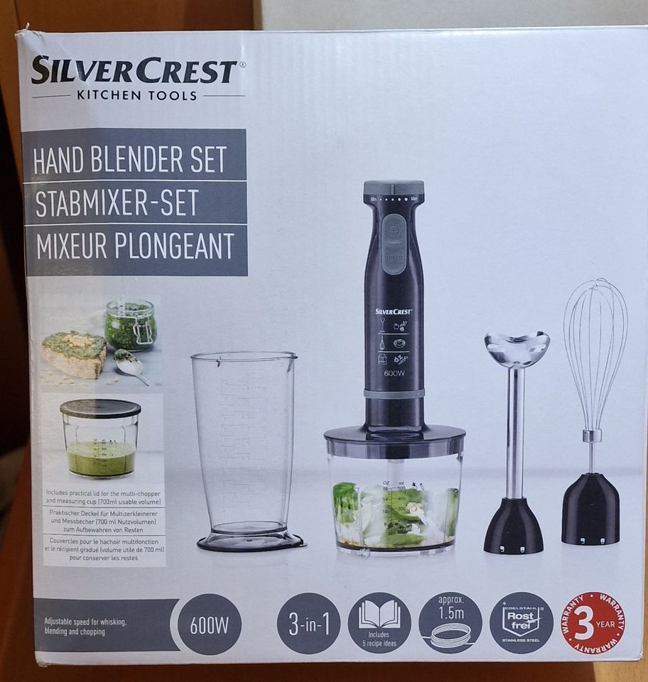 SilverCrest Stabmixer Set - SSMS 600 E6 schwarz in Hessen - Gernsheim |  eBay Kleinanzeigen ist jetzt Kleinanzeigen