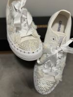 Converse All Stars-Hochzeit-Einzelstück-Gr.41-Eigenkreation Brandenburg - Bernau Vorschau