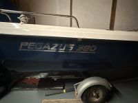 Boot Pegazus 380 mit Außenbordmotor 15 PS Tohatsu + Trailer Mecklenburg-Vorpommern - Ahrenshagen-Daskow Vorschau