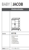 Kleiderschrank - Serie "Jacob" Wellemöbel - Massivholz Nordrhein-Westfalen - Hilden Vorschau