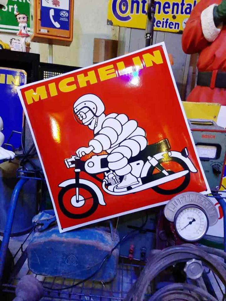 Michelin Emailschilder 60cm Retro Werbung Reklame Moped Garage in Mülheim (Ruhr)