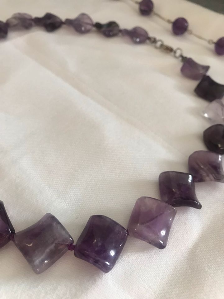 Amethyst SilberSet aus Kette und Armband in Berlin