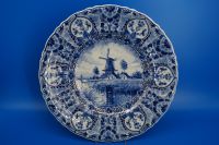 [10195] Delft Regina Wandteller Handpainted Holland Blau Baden-Württemberg - Hockenheim Vorschau