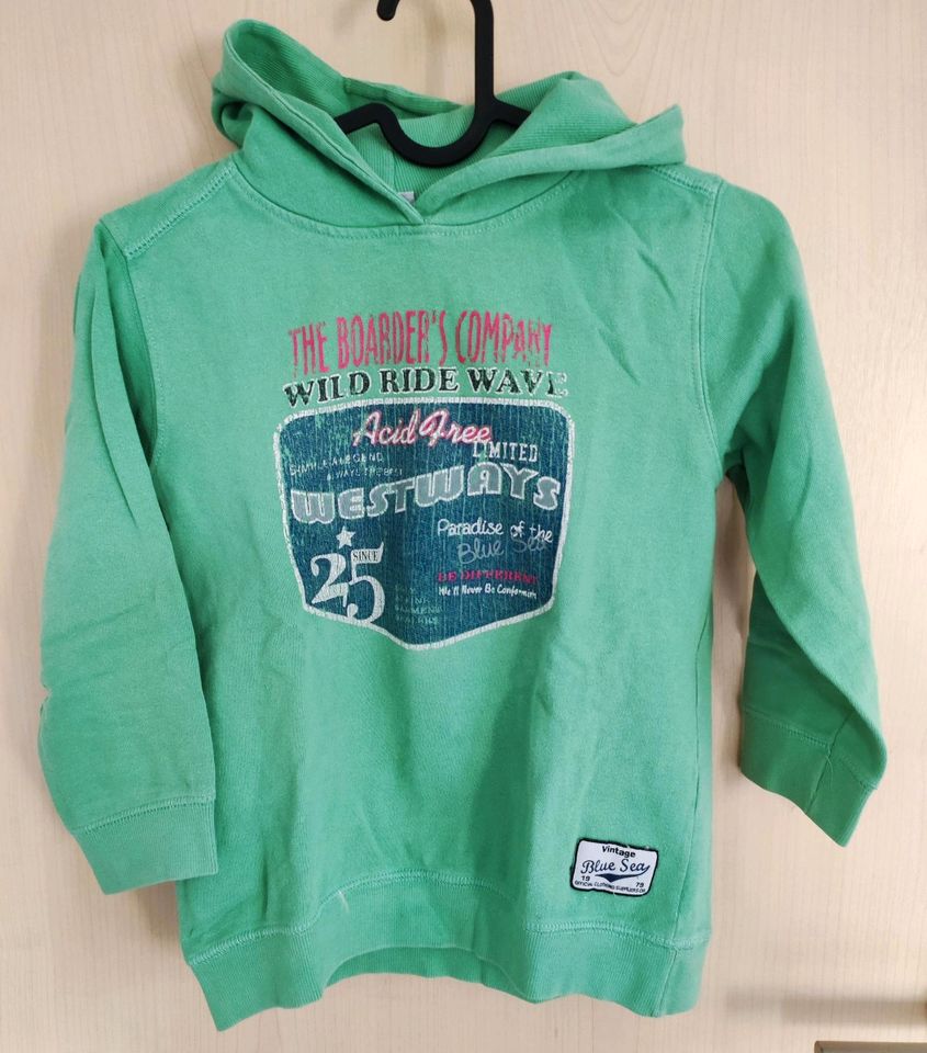 blue seven kids Sweatshirt 122 Pullover grün Pulli in Marktoberdorf