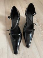 Echt-Leder Pumps mit Riemchen von Mango in Gr. 40 Hessen - Weiterstadt Vorschau