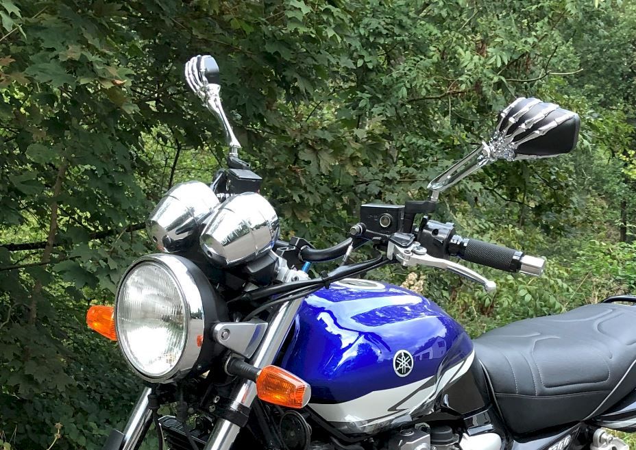 Spiegel E-Geprüft mit Adapter für Harley Davidson und Yamaha in Engelskirchen