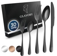 NEU Glavory Besteck Set 6 Personen Schwarz Hochglanz 30teilig Hannover - Misburg-Anderten Vorschau