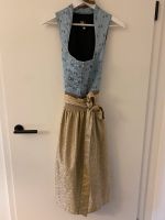 Dirndl, Midi, 70cm, neuwertig, 40/L, hellblau/braun/gold Nordrhein-Westfalen - Finnentrop Vorschau