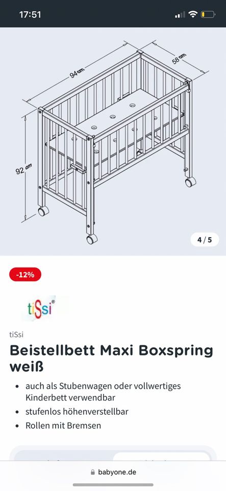 Babybett (Neu!) zu verkaufen in Saarlouis