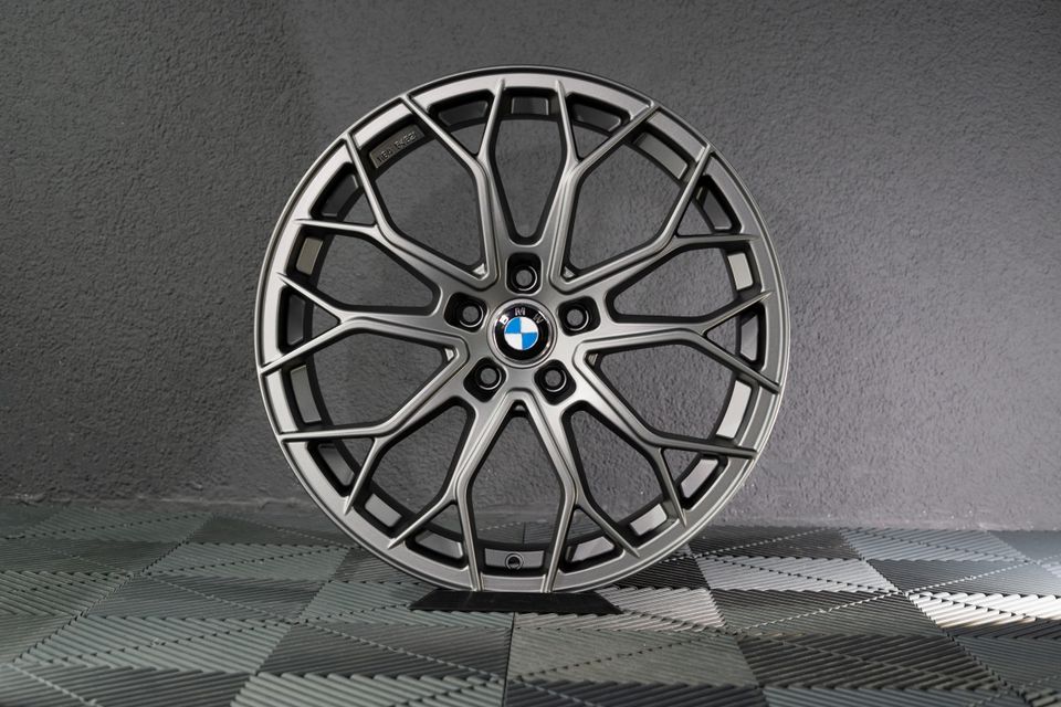 FF Wheels FF01 19 Zoll Sommerräder für BMW 3er 1er 2er Z4 e90 e91 e92 e93 e46 F20 F21 F22 F23 1C e85 z85 M140i M240i M135i M Felgen Reifen Räder grau matt NEU Sommerreifen 8,5x19 5x120 Kompletträder in Neckarsulm