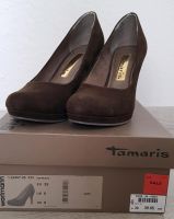 TAMARIS - High Heels mit Plateau in braunem Wildleder Nordrhein-Westfalen - Mettmann Vorschau