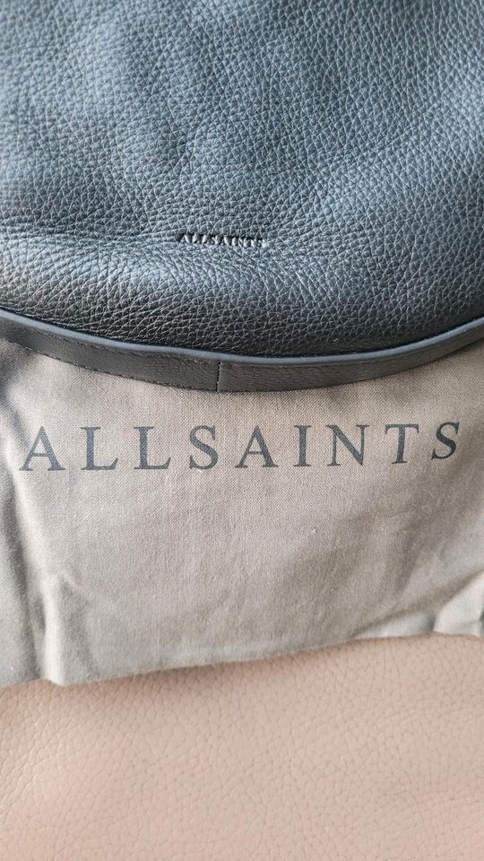 ALLSAINTS Tasche 'Half Moon', Leder, schwarz in Berlin