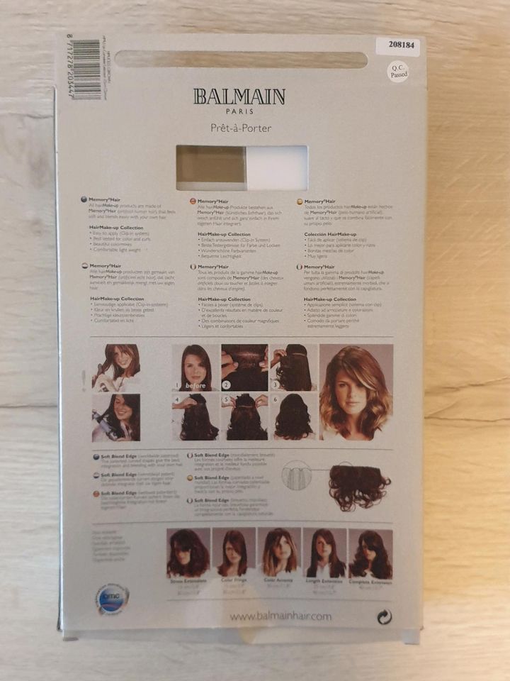 BALMAIN Hair Make-Up 25cm Extension Braun Friseur Meister Haar in Aerzen