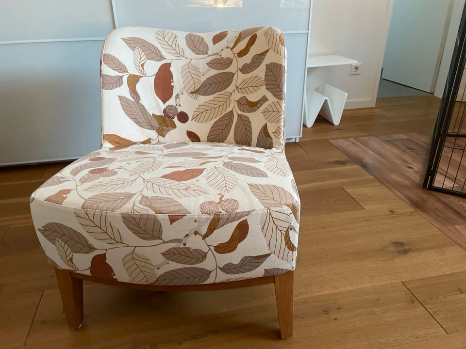 IKEA-Sessel mit Blattmuster, guter Zustand! in Soest