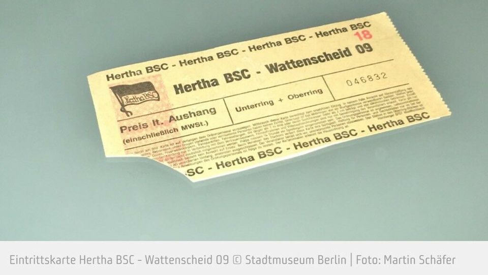 BL-Partie 1989 von Hertha BSC - Wattenscheid 09 in Berlin
