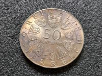 50 Schilling 1974 Gendamerie in Österreich Silbermünze Patina Bayern - Regensburg Vorschau