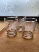 3 Gläser mit Weintrauben Verzierung Bayern - Allershausen Vorschau