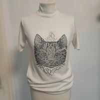 Shirt Pulli Strickbluse gr S 36 38 weiß Katze Nordrhein-Westfalen - Heinsberg Vorschau