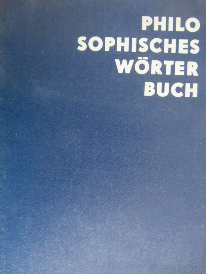 "Philosophisches Wörterbuch" von Georg Klaus u. Manfred Buhr in Mühlenbecker Land