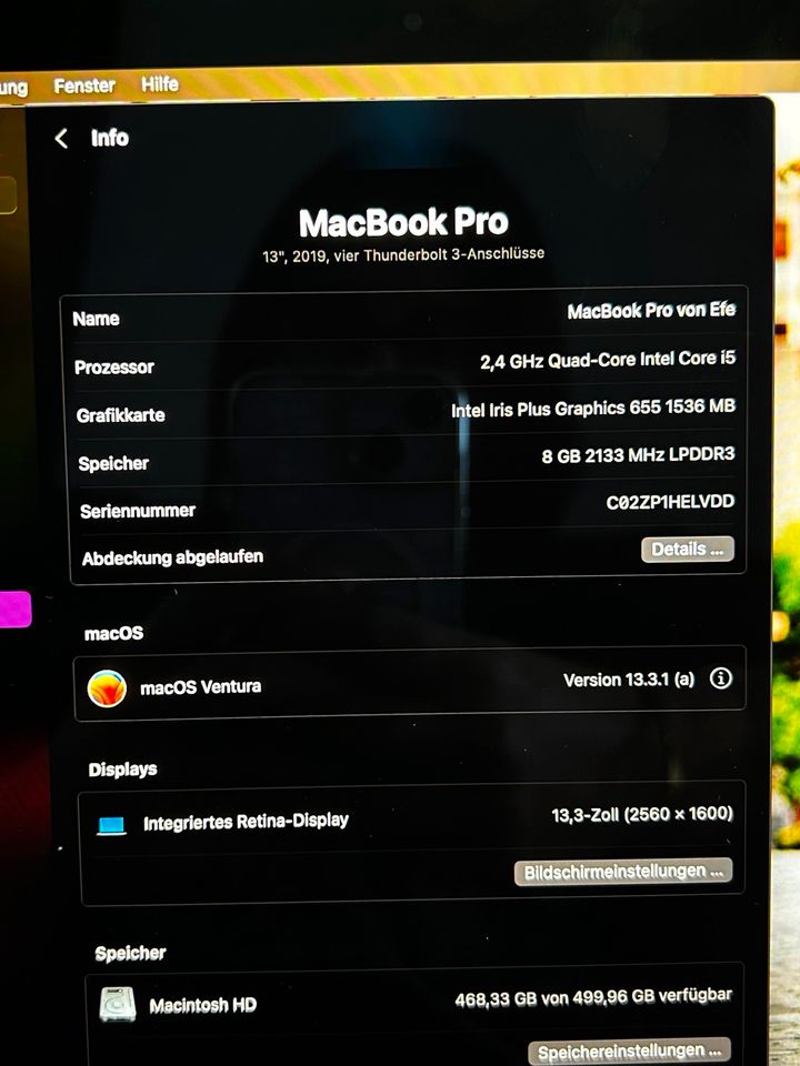 Apple Macbook Pro 2019 in Calw