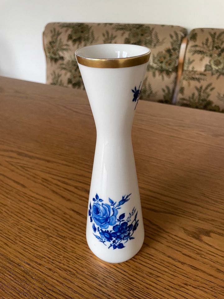 Vase Blumenvase Tischvase BAVARIA echt Cobaltblau Vintage in Weilerswist