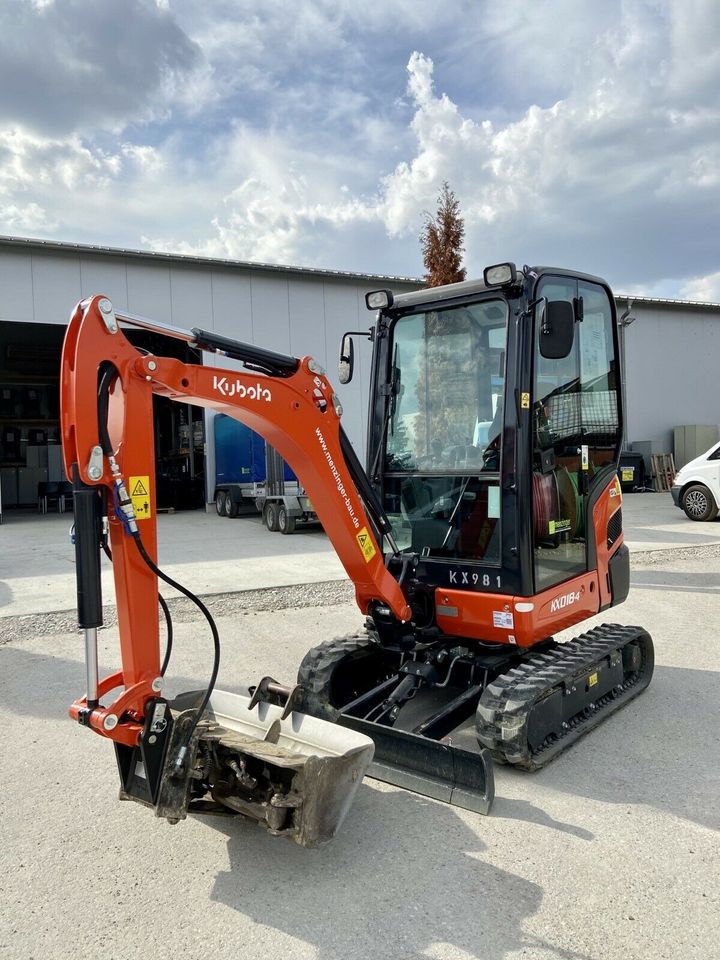 Minibagger mieten Baggerverleih München Kubota KX018-4 in München