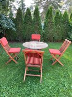 Runder Gartentisch mit 4 Stühlen aus Teakholz Berlin - Biesdorf Vorschau
