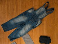 ⭐️ Jeans Latzhose + Strumpfhose, Kinderkleidung, Größe 98 ⭐️ München - Schwabing-Freimann Vorschau