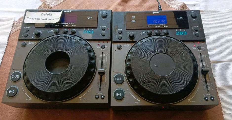 Gemini CDJ 203 CD Player 2 Stück Pitchbar DJ in Melle