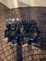 Inline Skates (2 Erw. 1 Ki) viel Zubehör Neupreis 228€ Hessen - Hofheim am Taunus Vorschau