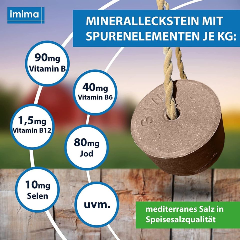 imima Mineralleckstein PROBIOTIC Salzleckstein Leckstein in Erpel