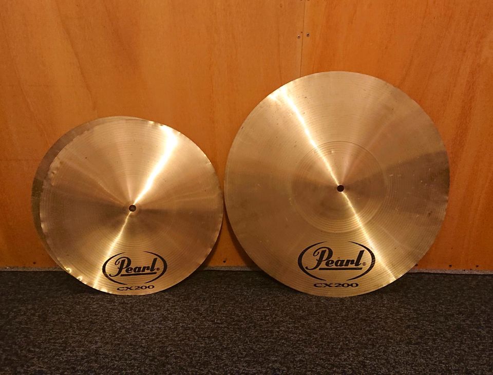 Pearl CX 200 Beckenset 14" Hihat + 18" Crashride Beckensatz in Köln