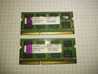 2x Kingston 2GB DDR3-1333 SO-DIMM (ACR256X64D3S1333C9) Niedersachsen - Braunschweig Vorschau