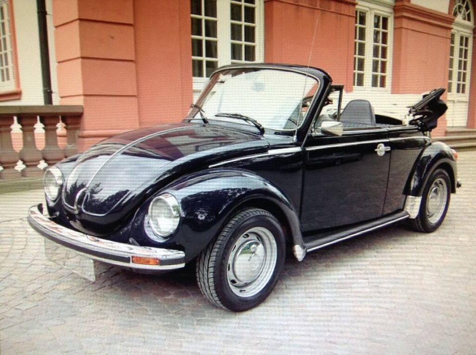 Oldtimer / VW Käfer Cabrio als Hochzeitsauto mit Chauffeur mieten in Wiesbaden