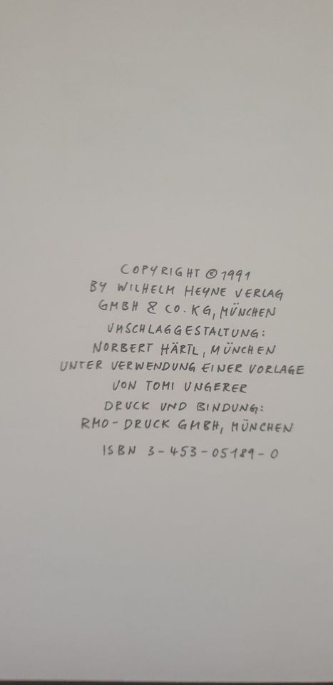 Tomi Ungerer Hintereinander / geb.Ausgabe 1991 /Heyne Verlag in Berlin