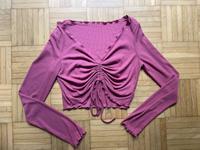 Shein Langarmshirt Oberteil Cropped in Altrosa mit Raffung – Gr.M Münster (Westfalen) - Centrum Vorschau