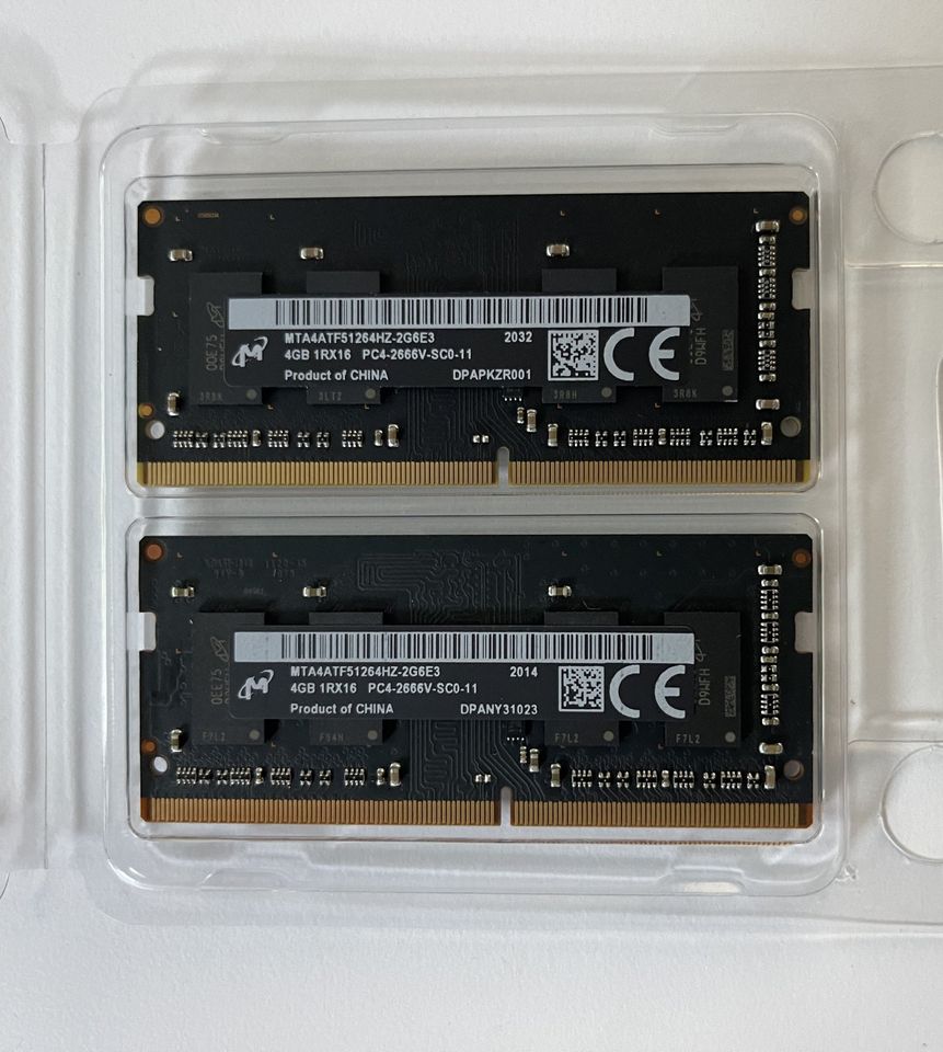 Micron MTA4ATF51264HZ-2G6 4 GB DDR4 2666 MHz 260pin 1,2 V SODIMM in Uhldingen-Mühlhofen