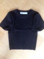 schwarzes, kurzes T-Shirt, Shirt, Oberteil, Top feinripp Bayern - Nandlstadt Vorschau