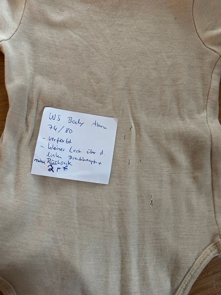 Babykleidung Pullover Body Wolle Seide Merinowolle in Centrum