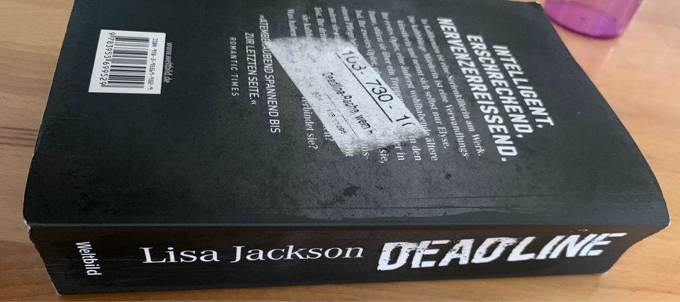 Lisa Jackson „Deadline“ Thriller Taschenbuch in Neustadt a.d.Donau
