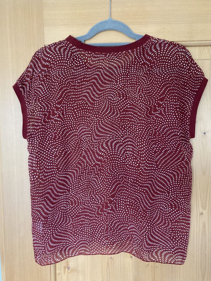 Graumann * Bluse / Shirt in Gr. S * 100 % Seide * Rot * sehr gut in Stephanskirchen