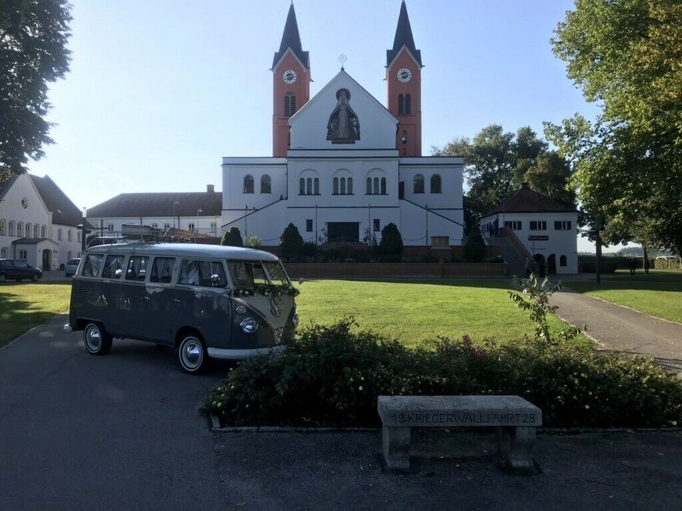 Hochzeitsauto T1 mieten VW Bulli Oldtimer Brautauto Grau in Herrngiersdorf