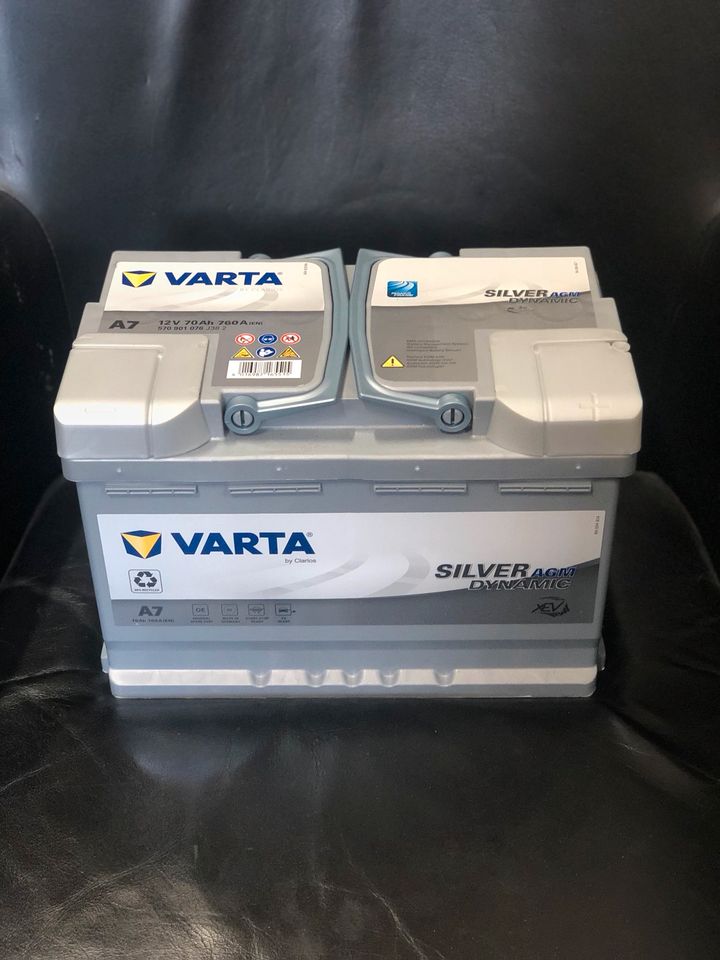 VARTA A7 Silver Dynamic AGM 12V 70Ah 760A Autobatterie Start-Stop in  Essen-Borbeck - Essen-Vogelheim, Ersatz- & Reparaturteile