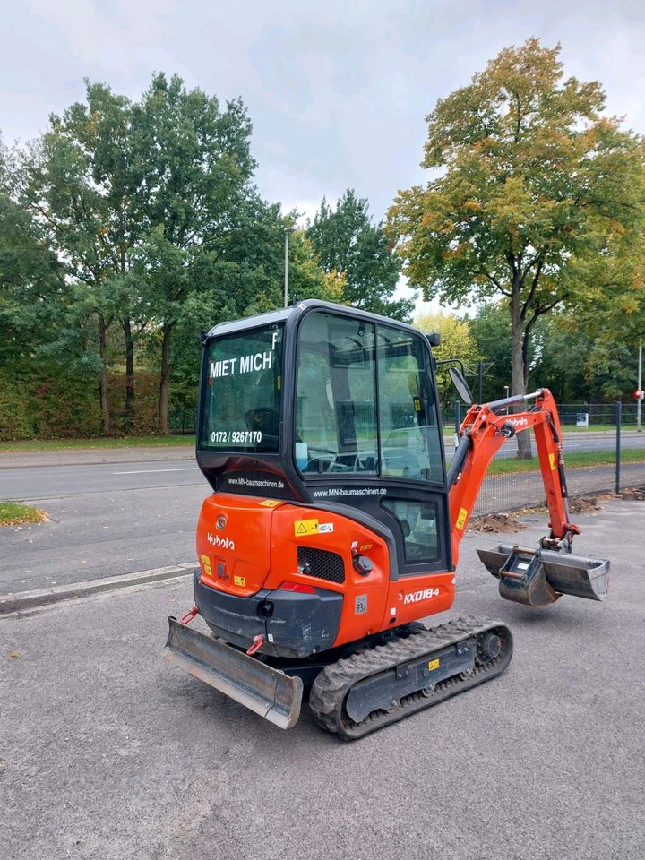 Bagger Minibagger Vermietung Verleih Mieten 1.8 Tonnen Radlader in Wedemark