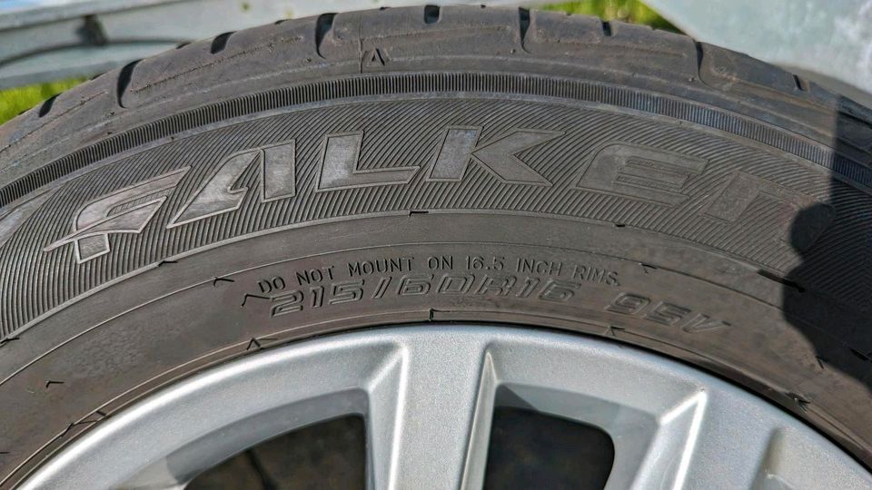 4xVW 16Zoll Alufelgen 5x112 57,1 mm mit 4xFalken Sommerreifen in Elsdorf